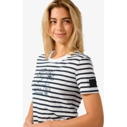 Sale - Women's Stripe Cote D'Azur Bio Jersey Tee - Merinoshirt Alltagsbekleidung|Shirts, Hemden & Longsleeves