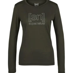 super.natural - Women's The Essential Logo L/S - Longsleeve^ Trekkingbekleidung|Wanderbekleidung