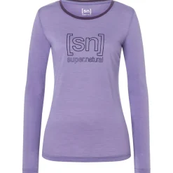 super.natural - Women's The Essential Logo L/S - Longsleeve^ Trekkingbekleidung|Wanderbekleidung