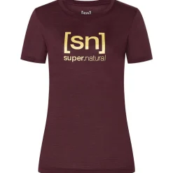 super.natural - Women's The Essential Logo Tee - Merinoshirt