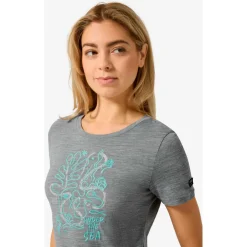 super.natural - Women's Under The Sea Tee - Merinoshirt^ Alltagsbekleidung|Shirts, Hemden & Longsleeves