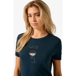 super.natural - Women's Wood Craftine Tee - Merinoshirt^ Alltagsbekleidung|Shirts, Hemden & Longsleeves