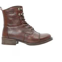 New - Women's Pandora Lace Boots Tanned Leather - Freizeitstiefel Freizeitstiefel