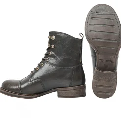 New - Women's Pandora Lace Boots Tanned Leather - Freizeitstiefel Freizeitstiefel