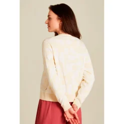 - Women's Lockere Strickjacke - Freizeitjacke><noscript><img width=