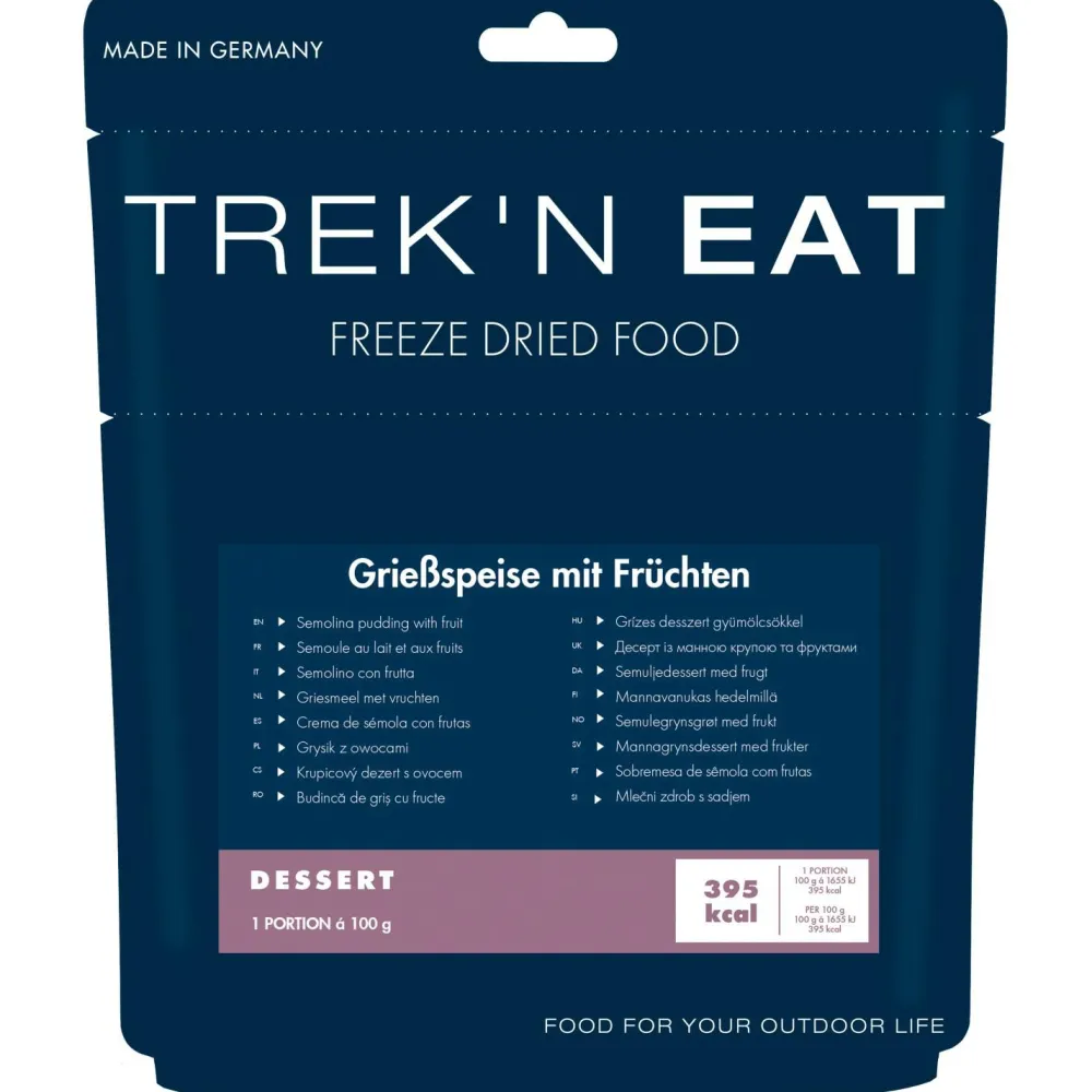 - Semolina Pudding with Fruits>Trek'n Eat New