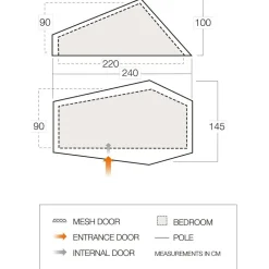 Clearance - F10 Hydrogen Air - 1-Personen Zelt Trekkingzelte|Trekkingausrüstung