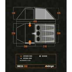 Vango - Omega 350 - 3-Personen Zelt^ Zelte|3-Personen Zelte