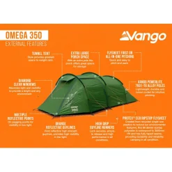 Vango - Omega 350 - 3-Personen Zelt^ Zelte|3-Personen Zelte