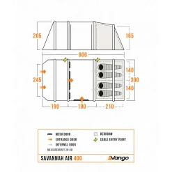 - Savannah Air 400 Package - 4-Personen Zelt><noscript><img width=