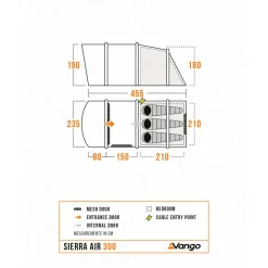 Vango - Sierra Air 300 - 3-Personen Zelt^ Zelte|3-Personen Zelte