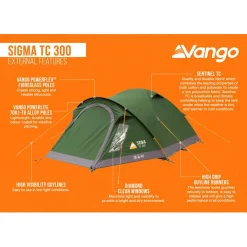 Vango - Sigma TC 300 - 3-Personen Zelt^ Zelte|3-Personen Zelte