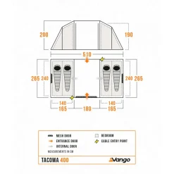 Vango - Tacoma 400 Package - 4-Personen Zelt