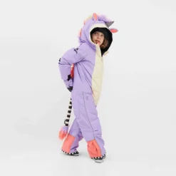 - Kid's Unido Lila Einhorn Schneeanzug - Overall><noscript><img width=