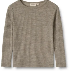 - Kid's Gestreiftes Langarm-Shirt Wool / Silk - Merinounterwäsche><noscript><img width=